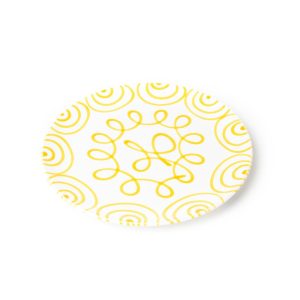 Dinerbord – Gevlamd geel – 28 cm