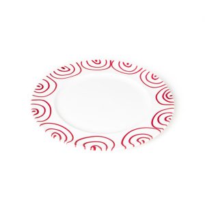 Dinerbord – Gevlamd rood – 29 cm