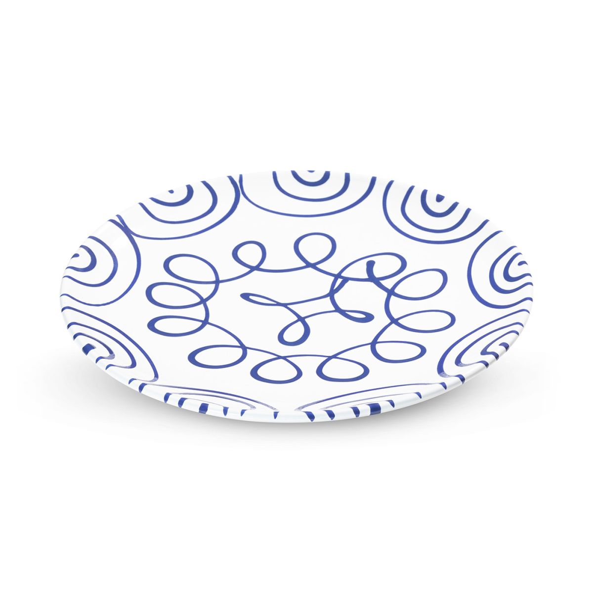 Dinerbord – Gevlamd donkerblauw – 25 cm - Afbeelding 2