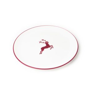 Dinerbord – Hert robijnrood – 25 cm