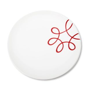 Dinerbord – Puur gevlamd rood – 25 cm