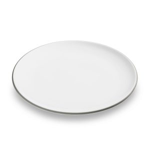 Dinerbord – Rand grijs – 25 cm