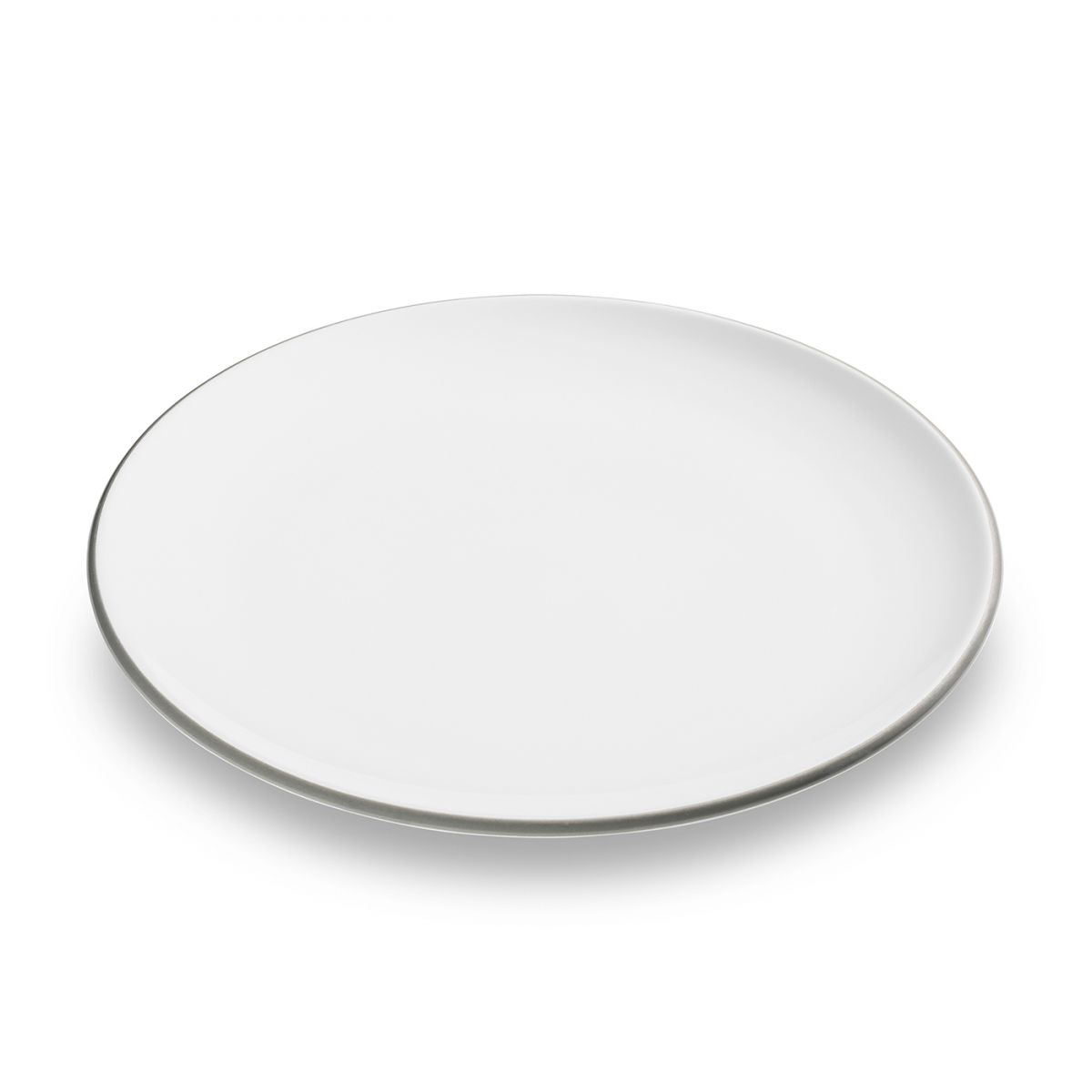 Dinerbord – Rand grijs – 25 cm