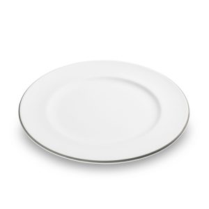 Dinerbord – Rand grijs – 27 cm