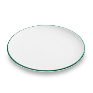 Dinerbord – Rand groen – 25 cm