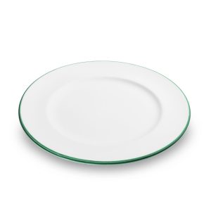 Dinerbord – Rand groen – 27 cm