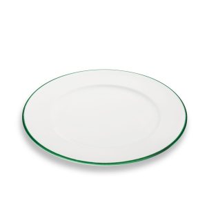 Dinerbord – Rand groen – 29 cm