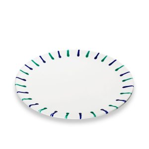 Dinerbord – Gevlamd Traunsee – 28 cm