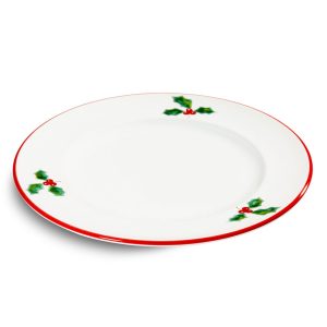 Dinerbord – Winterbers robijnrood – 27 cm