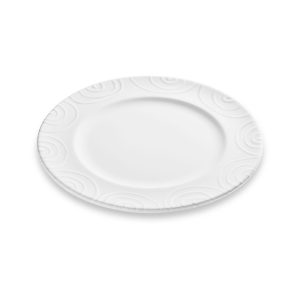Dinerbord – Gevlamd wit – 27 cm