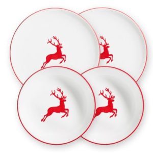 Dinerset voor twee – Hert robijnrood