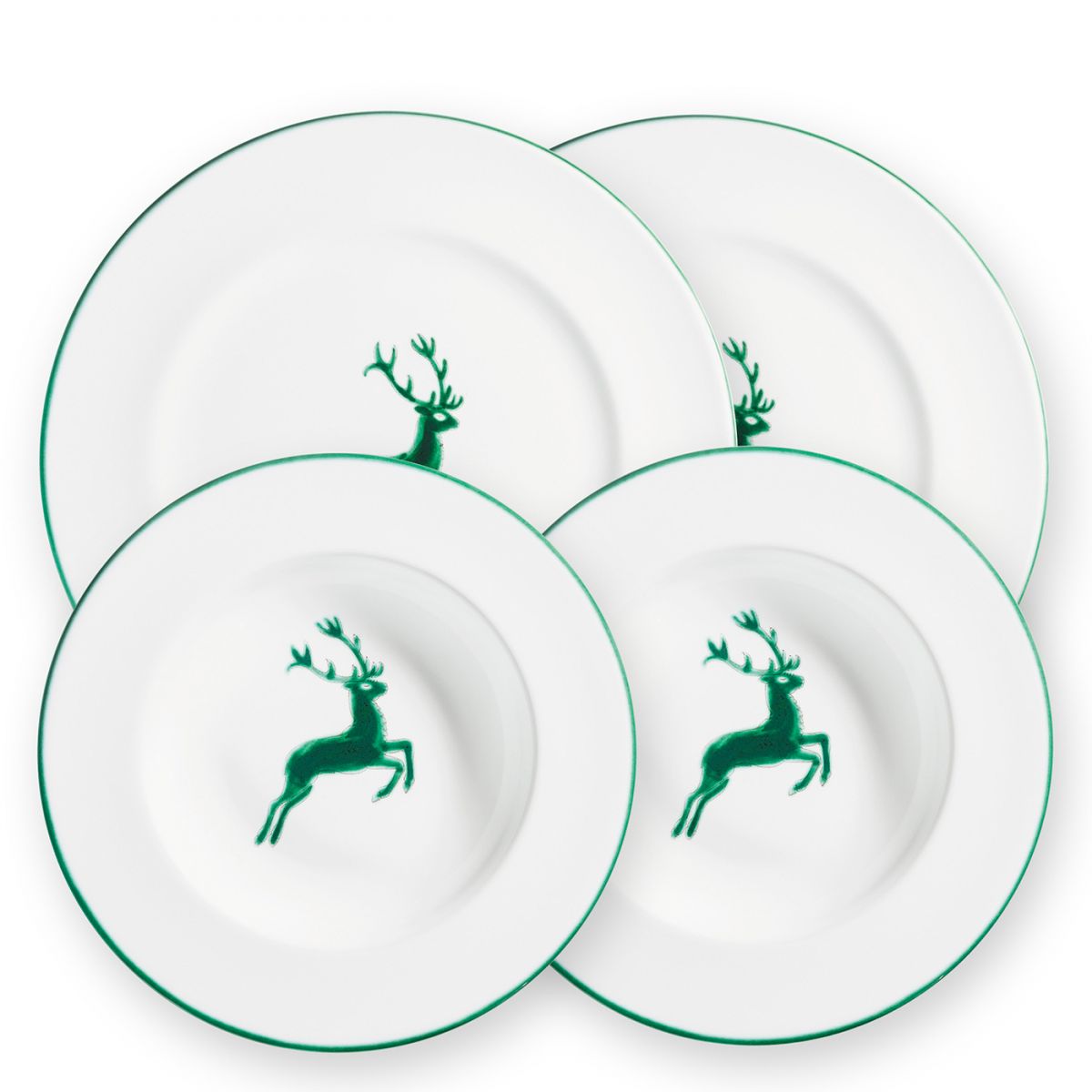 Dinerset voor twee – Hert groen - Afbeelding 2