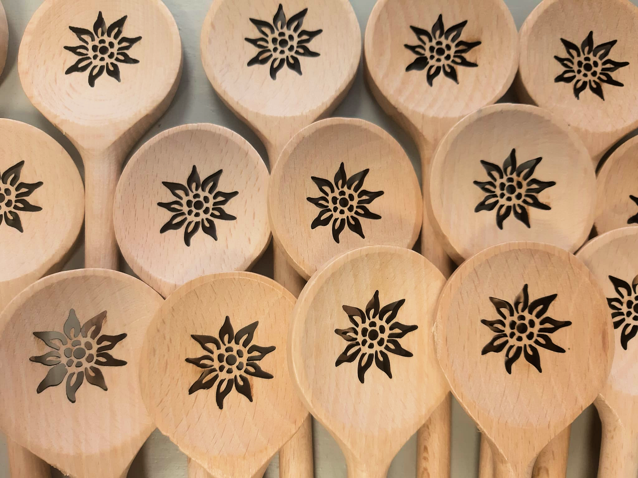 Houten kooklepel Edelweiss - Afbeelding 3