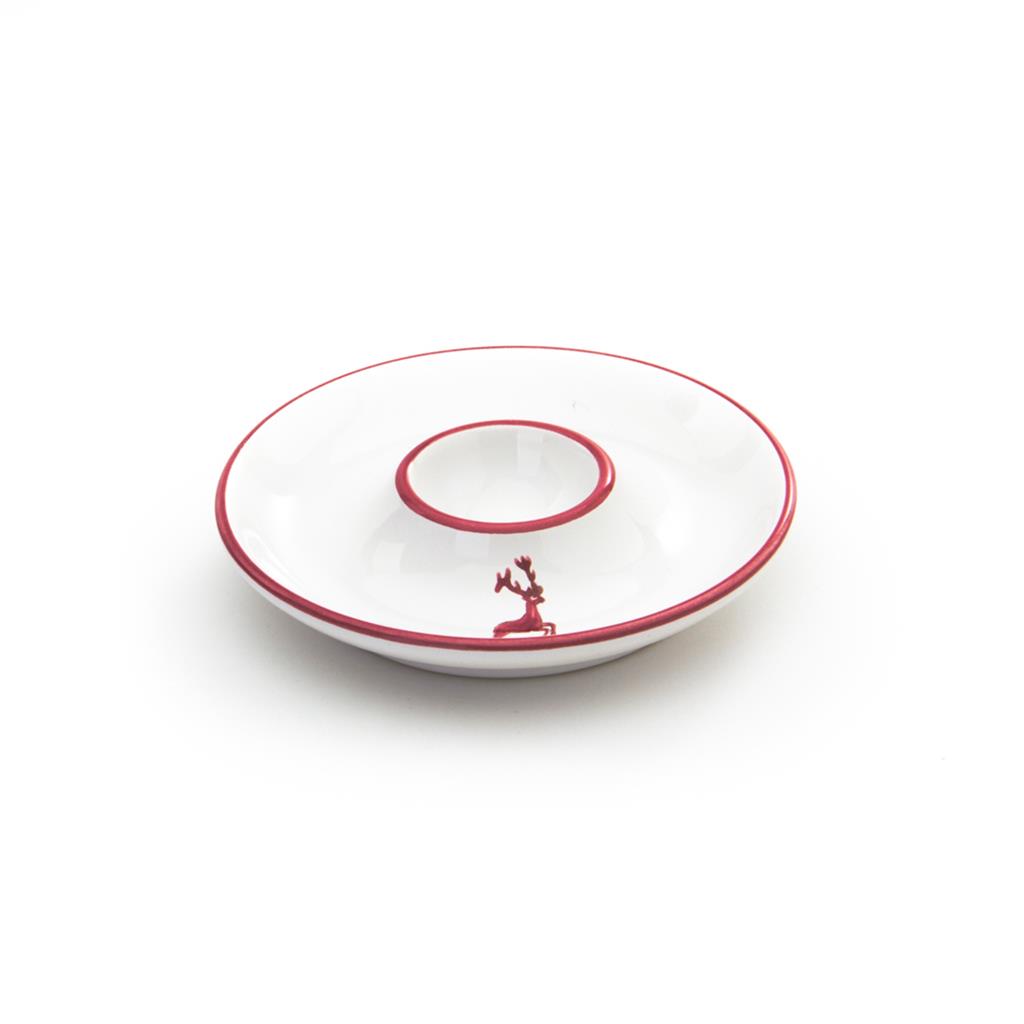 Eierdop – Hert robijnrood – 12 cm - Afbeelding 2