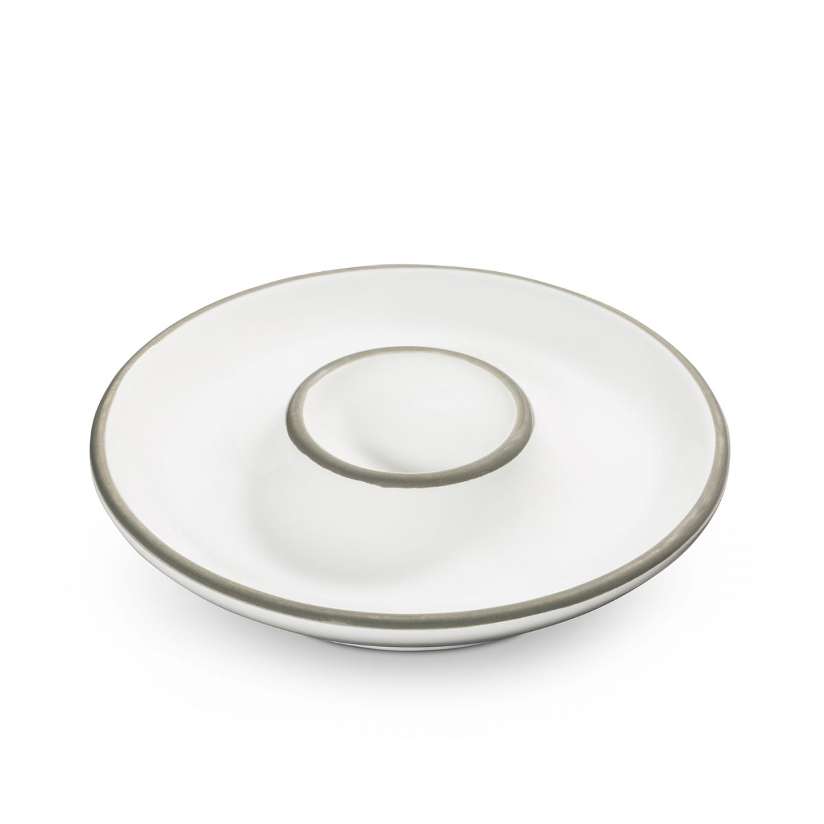 Eierdop – Rand grijs – 12 cm - Afbeelding 2
