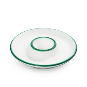 Eierdop – Rand groen – 12 cm