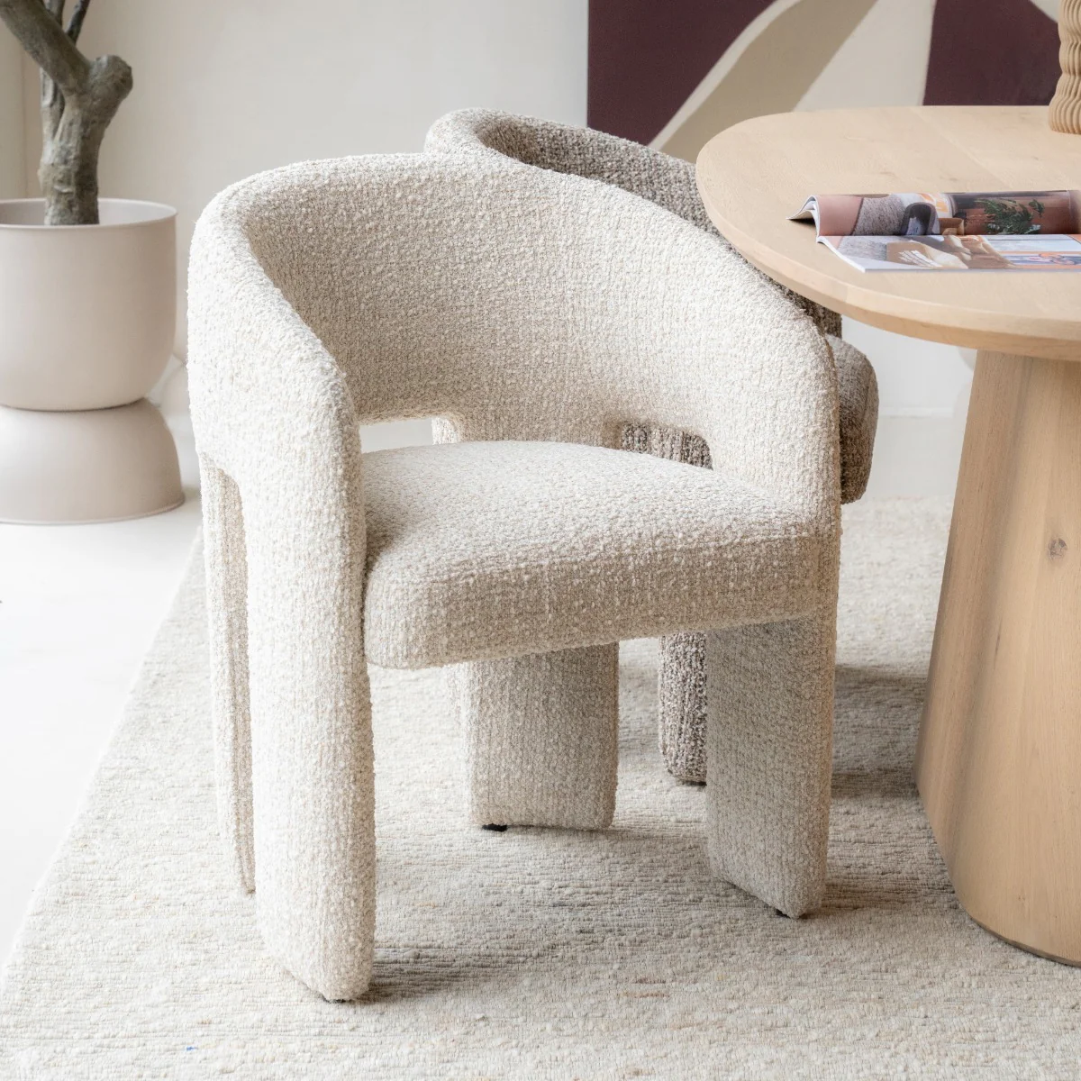 Stoel Hamilton – stof beige asti - Afbeelding 3