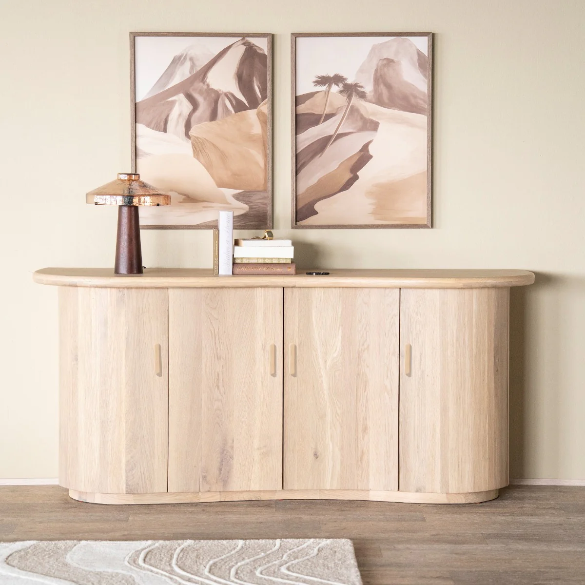 Dressoir Josh – eikenhout & eikenfineer naturel - Afbeelding 3