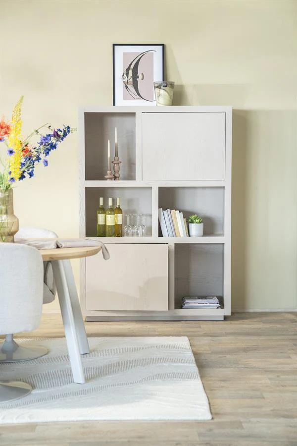 Kabinet Helsinki – eiken & eikenfineer taupe 120x170cm - Afbeelding 3