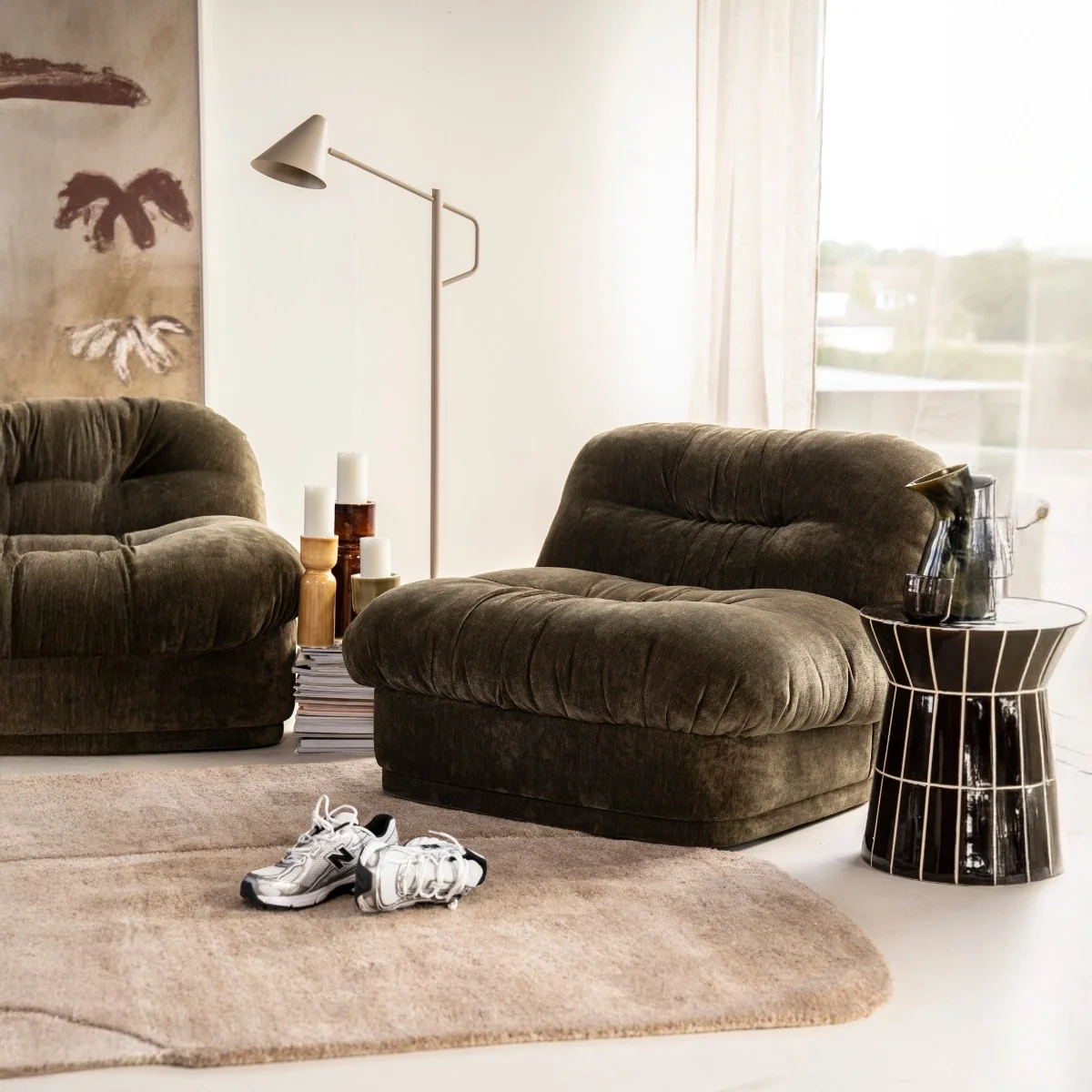 Lounge chair Nook - Groen - Afbeelding 3