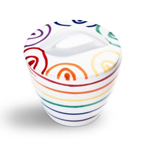 Suikerpot recht – Regenboog – 9 cm