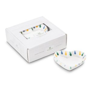 Schaaltje hart – Gevlamd Bont – 10 cm – cadeauverpakking