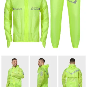 Waterdichte Fietsregenjas met Reflecterende Details | Unisex