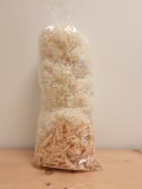 Navulling hoofdkussen schapenwol met Zirbe