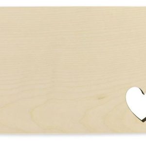 Houten keukenplankje – Hart – 25,5 x 15 cm