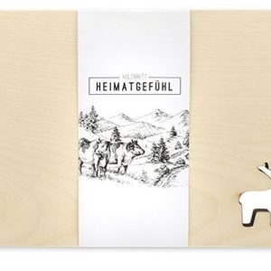 Houten keukenplankje – Hert – 24 x 15 cm
