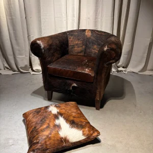 Vintage Koeienhuid Clubfauteuil