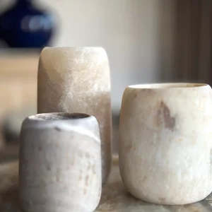 Onyx waxine lichthouder