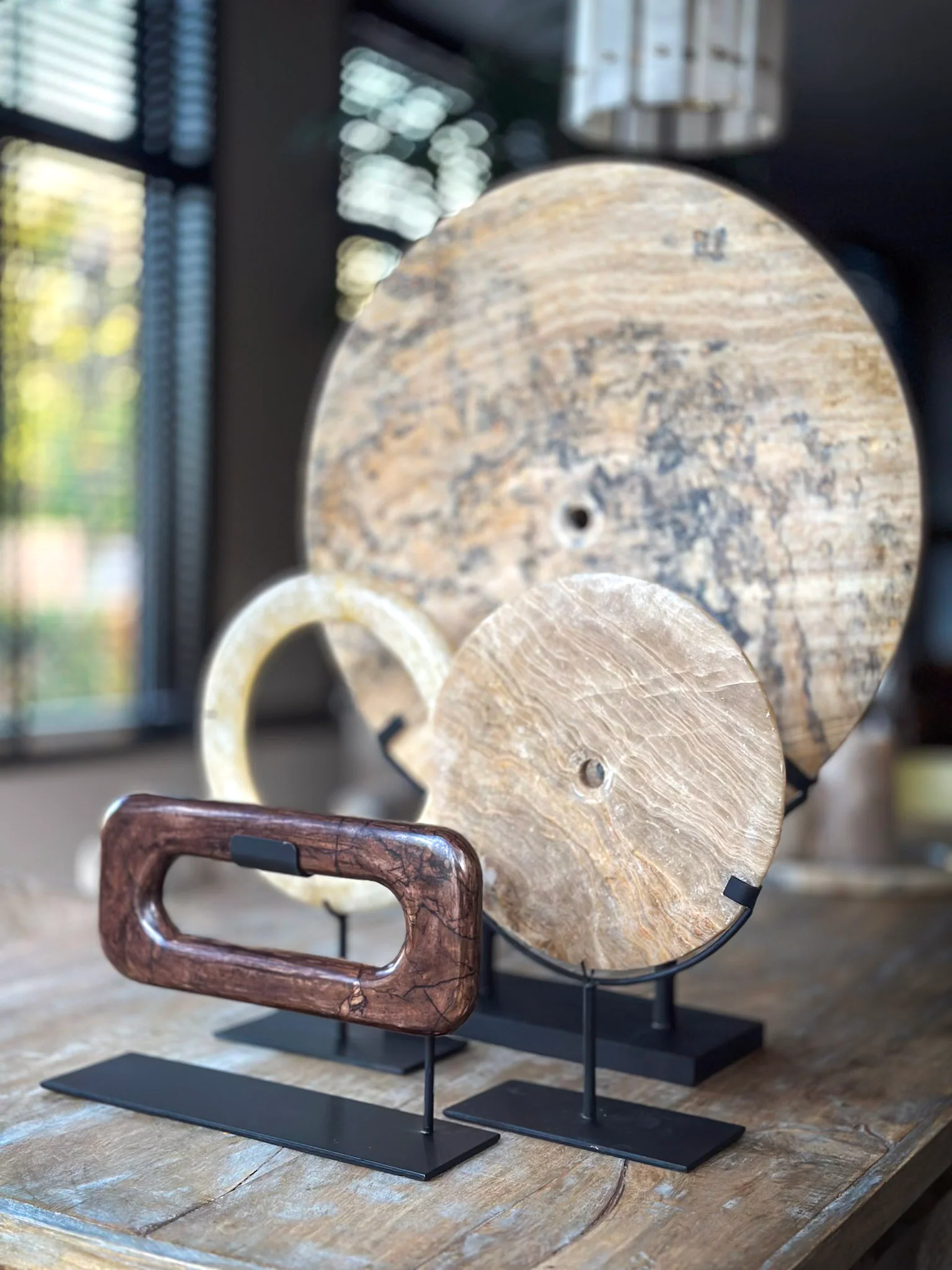 Onyx Ornament op Voet 30 cm - Afbeelding 3