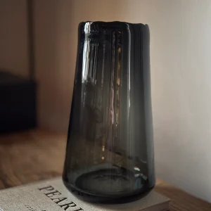 Glazen vaas Siret L grey