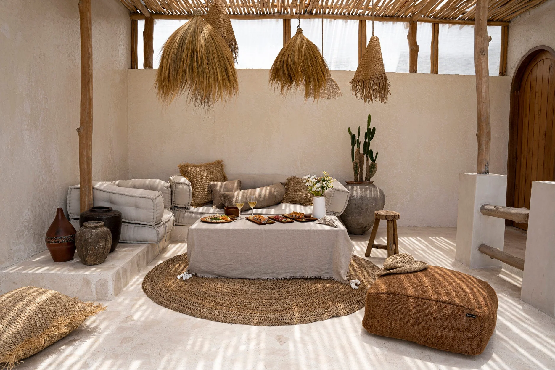 Luxe Linnen Tafelkleed – Beige – 150x150 cm - Afbeelding 5