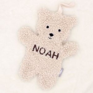 Speendoekje met naam | Teddy Bear | Naturel