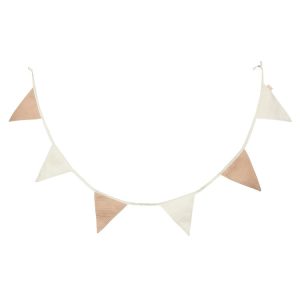 Vlaggenlijn met naam | Biscuit/Ivory
