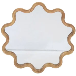 Spiegel “Wave” – Met Natuurlijke Houten Rand rond