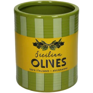Olijf pot Toscane – Gestreept Keramiek