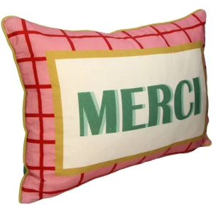 Italiaans Decoratief Kussen Merci – Multicolor Katoen