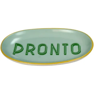 Piatto Italiano „Pronto” – Ovaal Mintgroen Bord