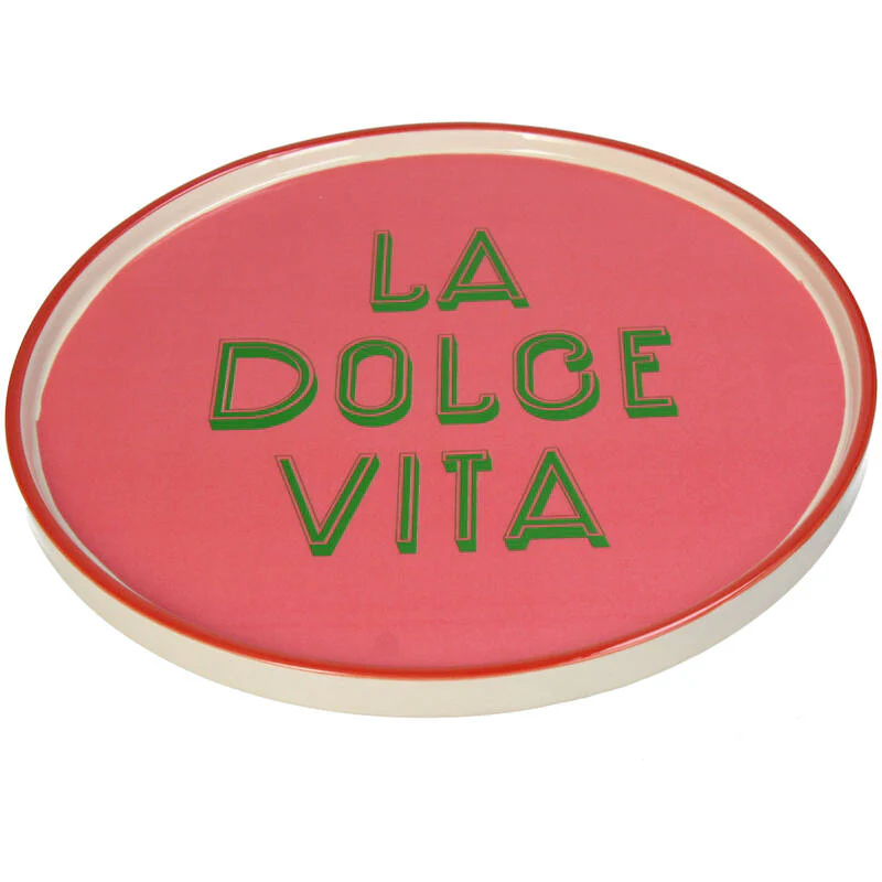 Piatto Italiano „La Dolce Vita” – Roze Bord - Afbeelding 2