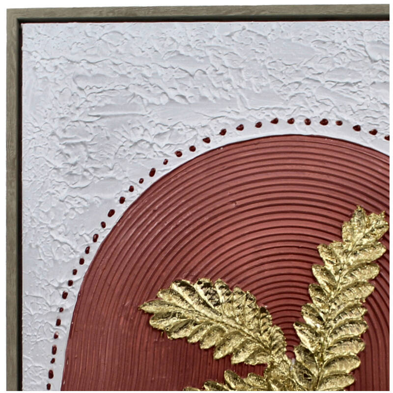 Schilderij Golden Palm – Tropische Luxe in 3D - Afbeelding 3