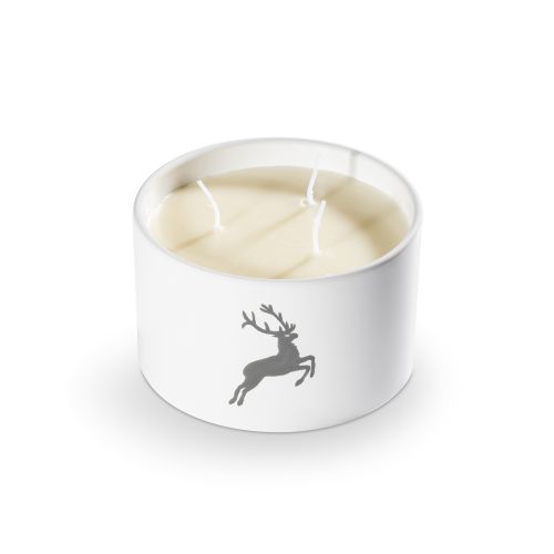Kaars met drie lontjes – Hert grijs – 14 cm