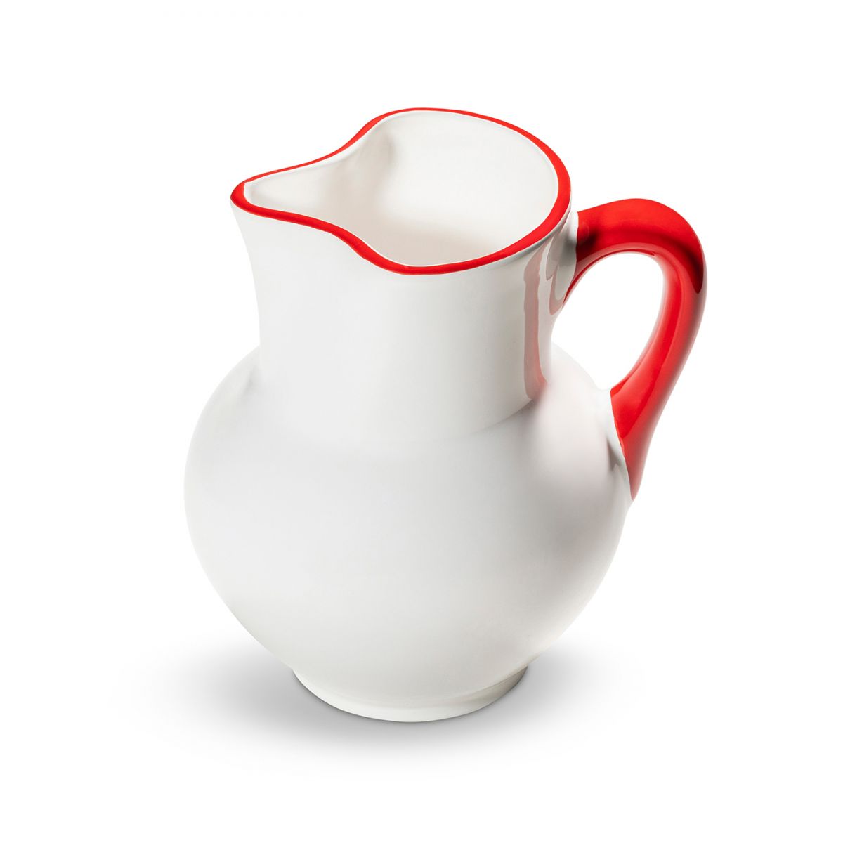 Waterkan bol – Rand robijnrood – 1,5 ltr - Afbeelding 2