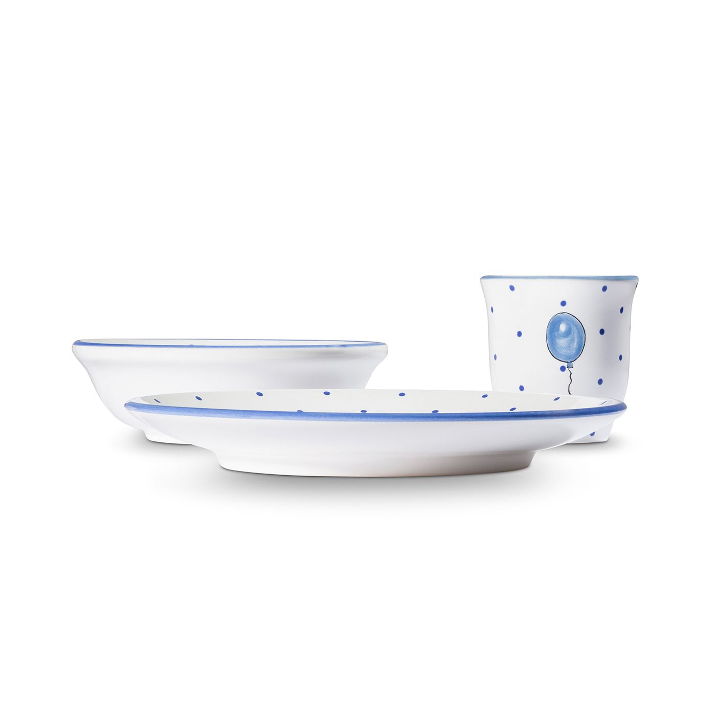 Kinderservies – blauw gepersonaliseerd - Afbeelding 3