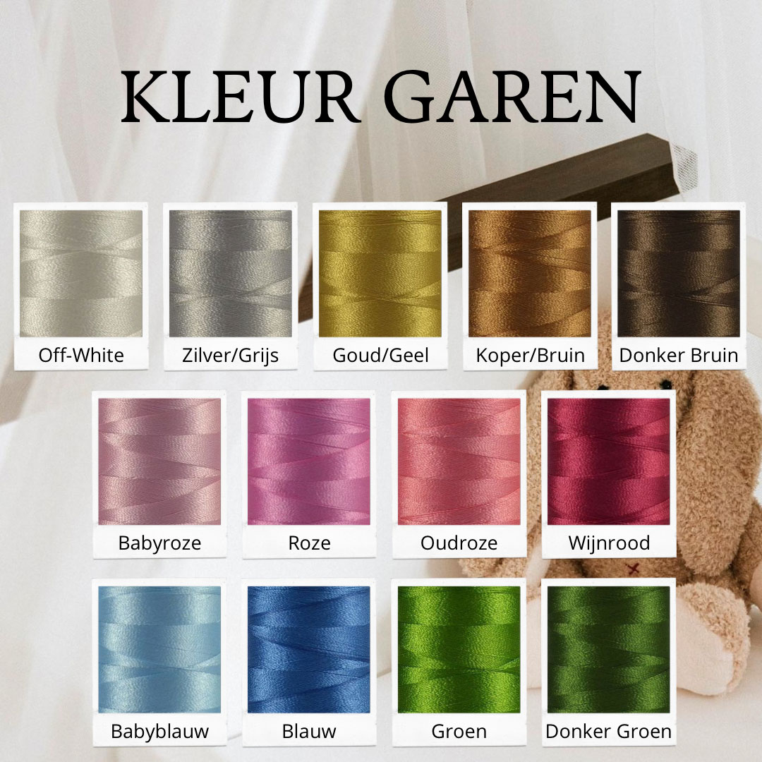 Jollein Rugtas met naam | Boucle | Biscuit - Afbeelding 8