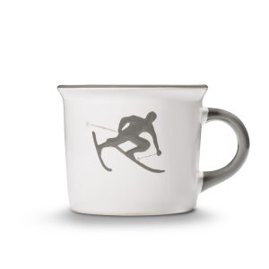 Koffiebeker – Toni der Skifahrer grijs – 0,24 ltr