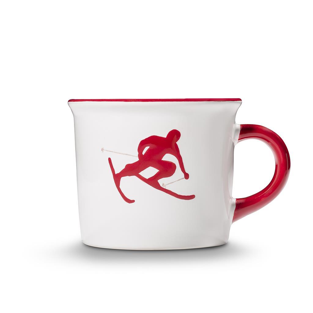 Koffiebeker – Toni der Skifahrer robijnrood – 0,24 ltr