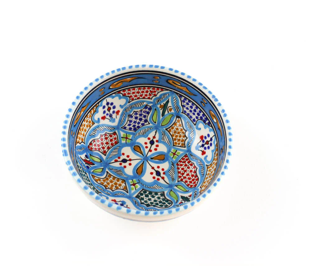 Tunesisch Servies – Handgemaakte Kom 15cm - Afbeelding 4